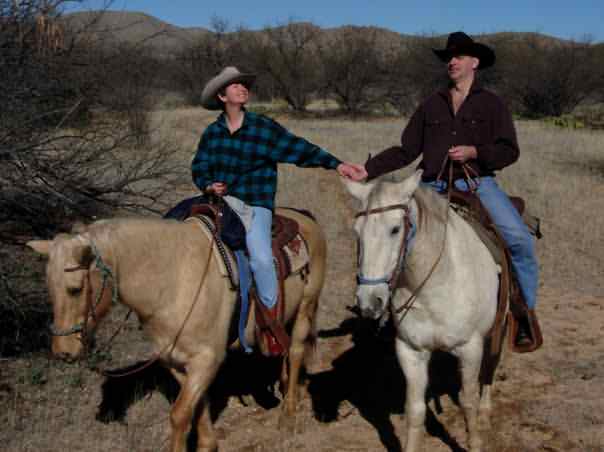 Veil Gal & Veil Guy on the range in Arizona