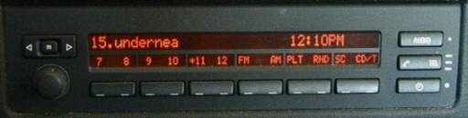 bmw radio display