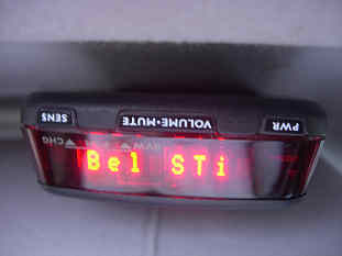 beltronics sti driver inverted display